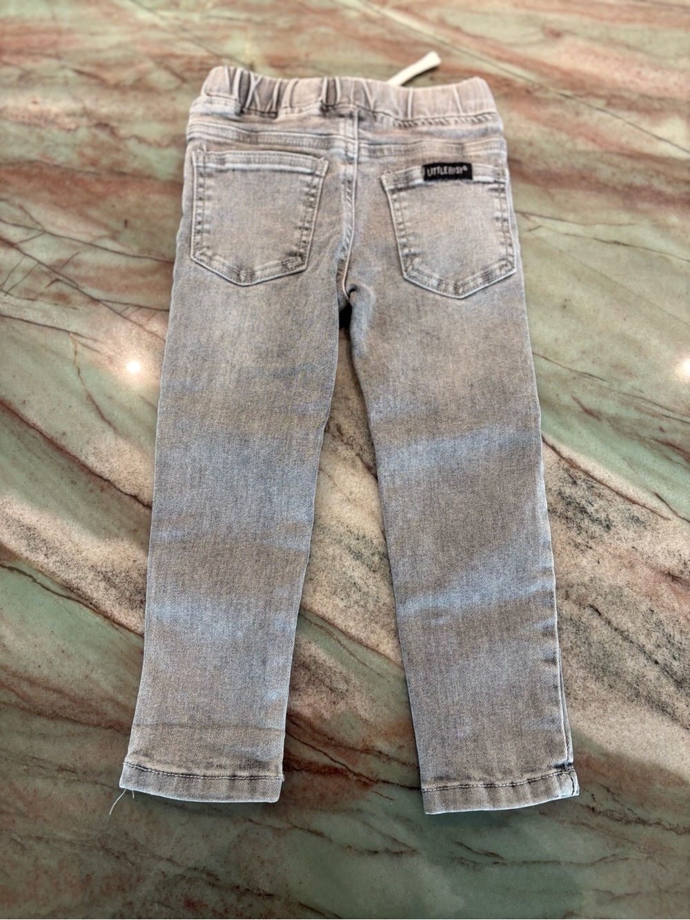 Little Bipsy Light Gray Kids' Stretch Jeans